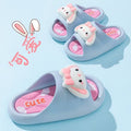 Ready-to-ship summer girls' slippers: bunny cartoon indoor anti-slip bathroom bath cute soft sole kids' slippers