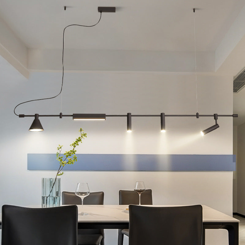 Chandelier Restaurant Light Fashion Lighting Simple Modern Dining Room Bar Office Conference Table Long Creative Designer