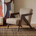 Richard nordic solid wood single sofa chair living room french cafe hotel retrob&b balcony lazy chair