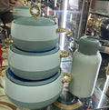 Food warmer hot selling 3pcs foreign trade thermal box 1l-2l-3.5l /set gold handle item number 2408