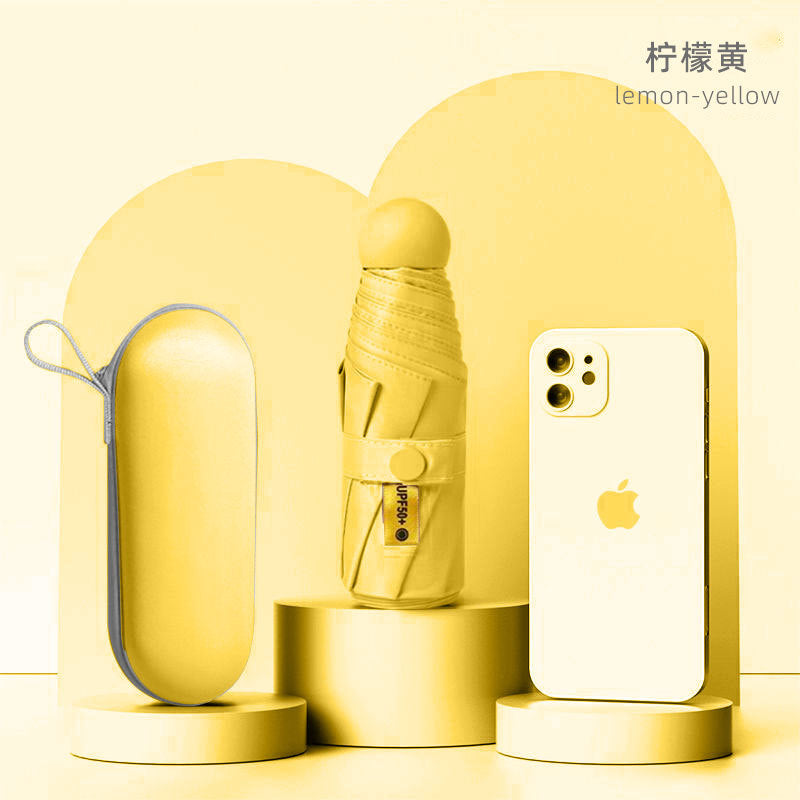 50% off umbrella for both sunny and rainy days, women's sun umbrella, sun protection and uv protection capsule umbrella, foldable mini sunshade umbrella, personalized