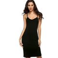 european and american new v-neck camisole dress - women's slim-fit export dress - in stock