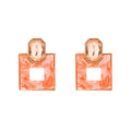 European and american cross-border jewelry: pink sweet earrings, floral teardrop fashion, elegant and fresh, high-end stud earrings for women