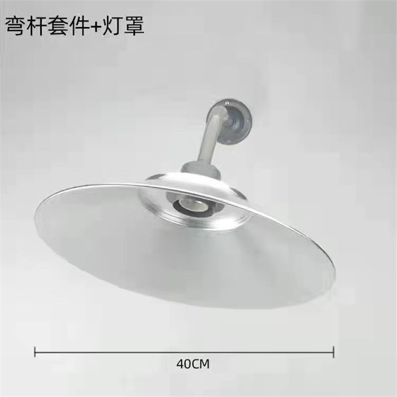Industrial led pendant light for factories, warehouses, and workshops - suitable for dance studios, workshops, factories, and warehouses - includes lampshade, wall sconce, and housing