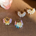 Capture the spring vibes: dopamine-colored floral earrings - women's luxury, high-end, and exquisite stud earrings - wholesale
