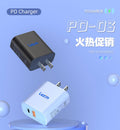 Pd20w charger head uk plug us & eu certified dual port compatible with apple & xiaomi qc3.0 fast charging dual protocol