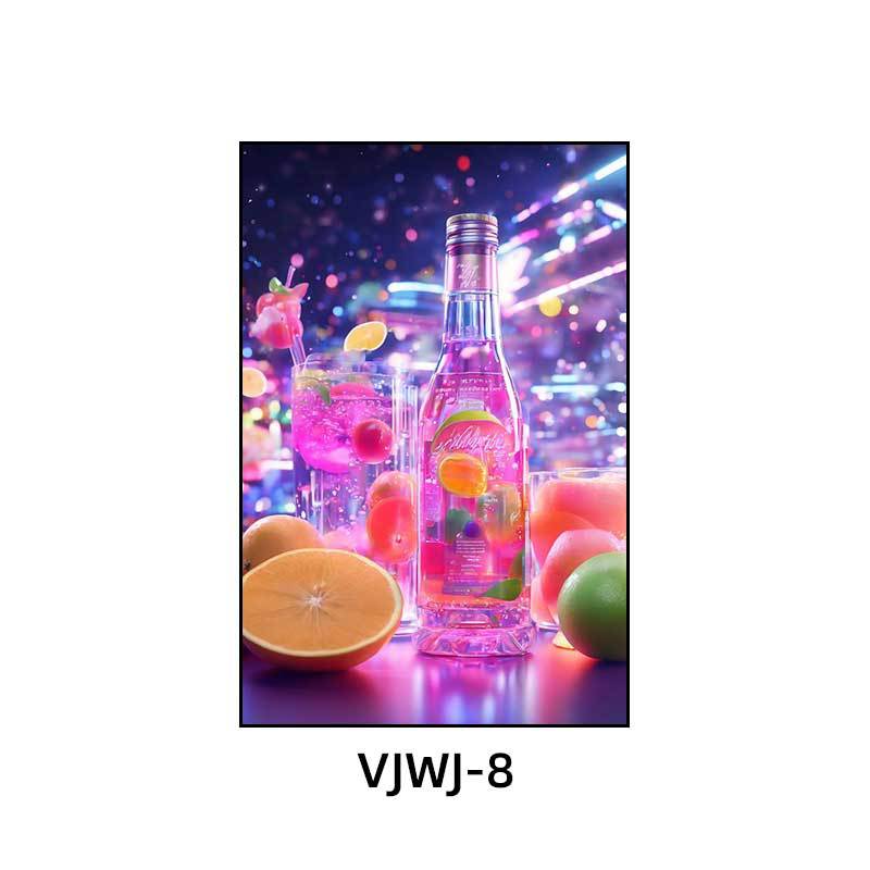 Bar KTV box decoration hanging pictures Cocktail bottle clear bar atmosphere music dining bar Bistro decoration painting