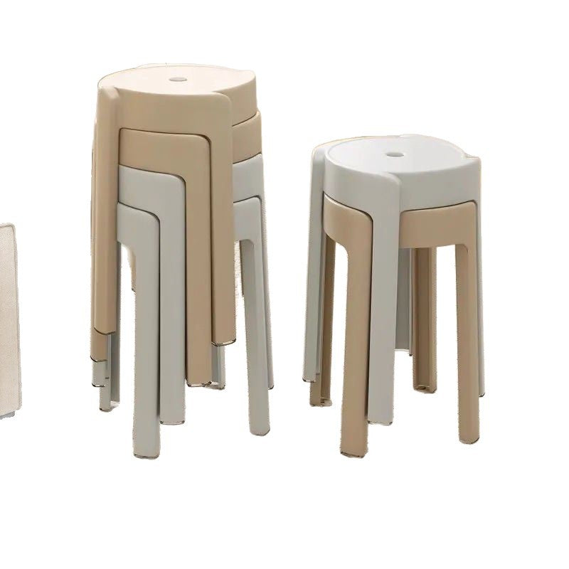 Best selling hot selling extra thick plastic stool genuine thickened for home dining table cooked rubber stool casual scandinavian living room bench