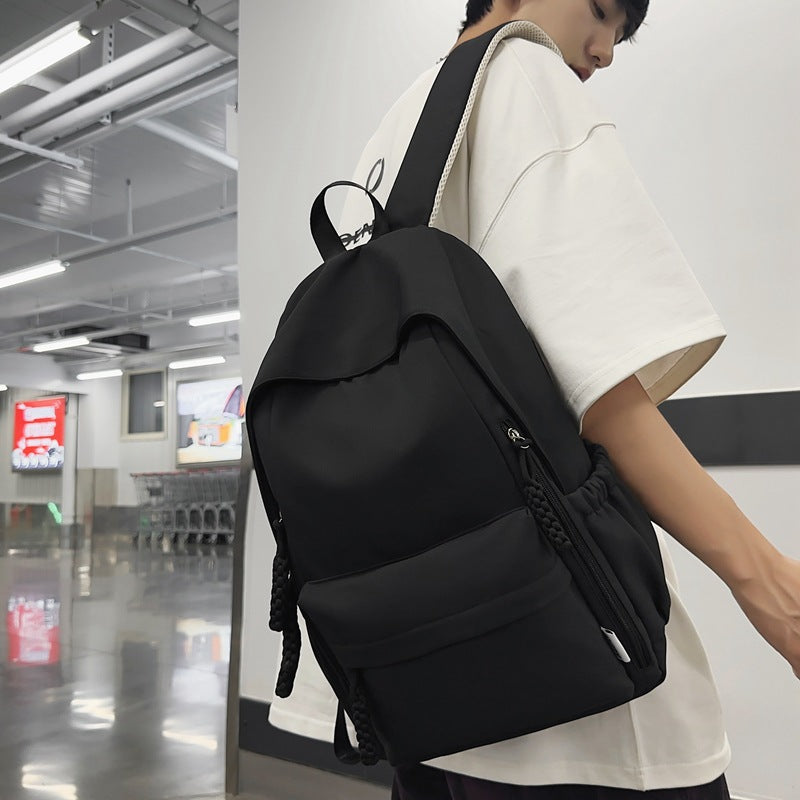 New casual backpack - lightweight school bag for middle school and elementary students, suitable for both boys and girls, perfect for tutoring, outings, and travel
