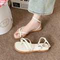 2025 new collection women's thong sandals - summer outdoor wear, flat roman sandals, one-strap flip-flops, women's footwear for export