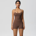 new arrivalpure color suspender beautiful back sports bra suithigh waist hip lifting running fitness yoga suit for women