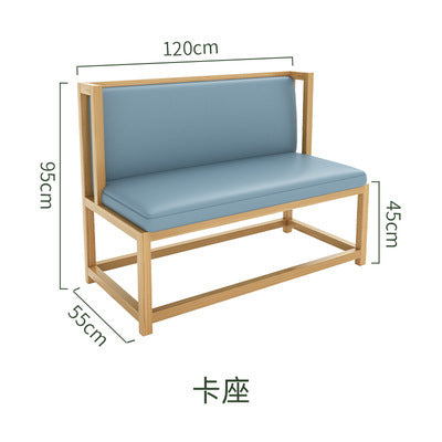 Customized Chinese chain restaurant tables and chairs, high-end theme cafe milk tea shop tables and chairs, leisure restaurant sofa