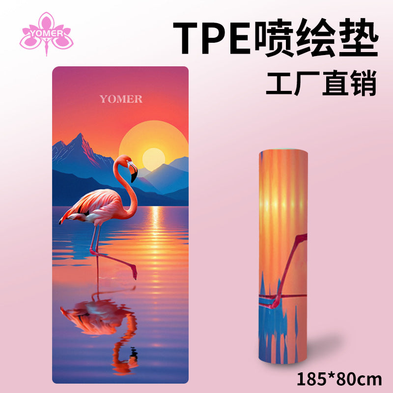 2024 new high-value yoga mat - non-slip, women's, extra wide 80cm, fitness shock absorption, thickened, soundproof yoga mat - tpe