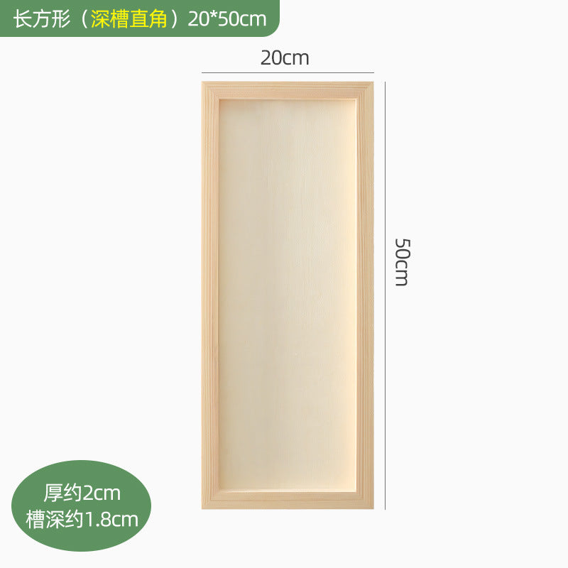 Solid wood clay picture frame mounted wood clay photo frame handmade DIY material wood frame colored clay works display empty frame