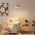 Living room fishing floor lamp retro sofa next to a few shelves for bedroom classy bedside table atmosphere lamp