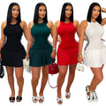 C7320 cross-border   fashion women's sporty mini dress - 3d cutout slim-fit dress