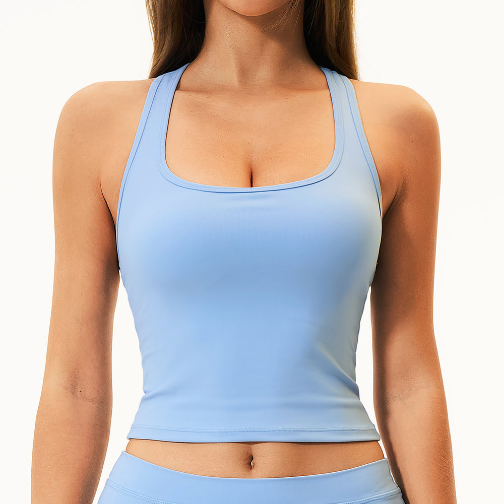Customizable new yoga tank top for women - slimming, skin-friendly, breathable pilates workout top - 3560