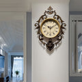 Wall clock - american style creative silent clock for living room, bedroom, home - light luxury fashion wall clock, elegant wall clock