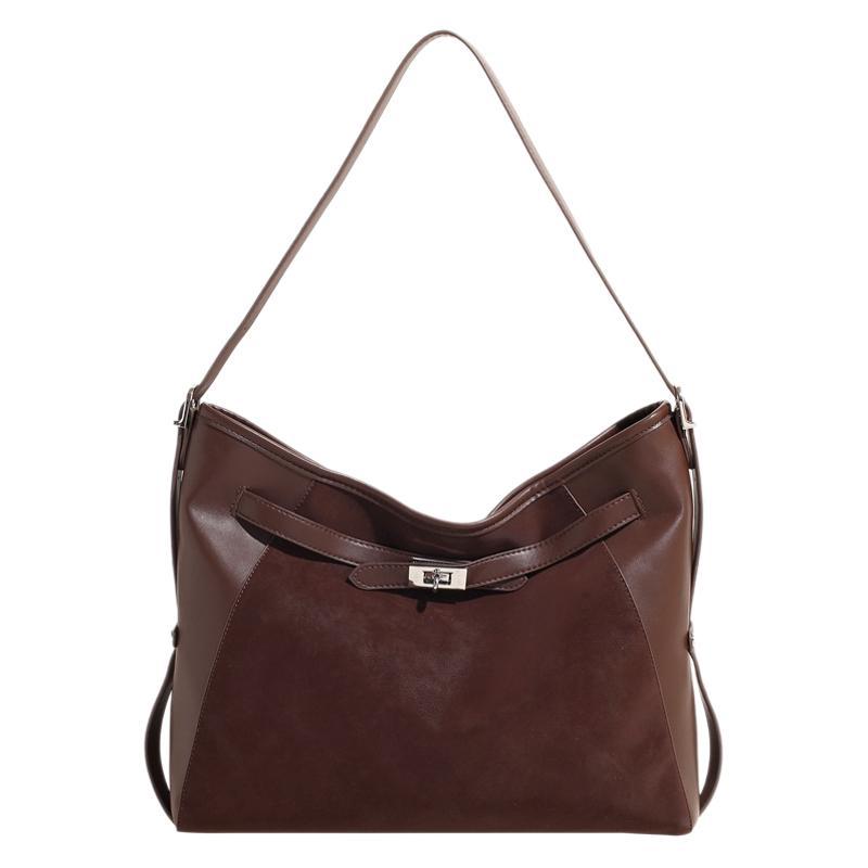 Retro fashion tote bag women's 2025 new autumn and winter trend versatile large capacity shoulder bag underarm messenger bag Korean