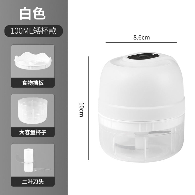 Garlic masher for homesmall electric garlic masher kitchen wireless meat grinder infant portable food supplement food processor