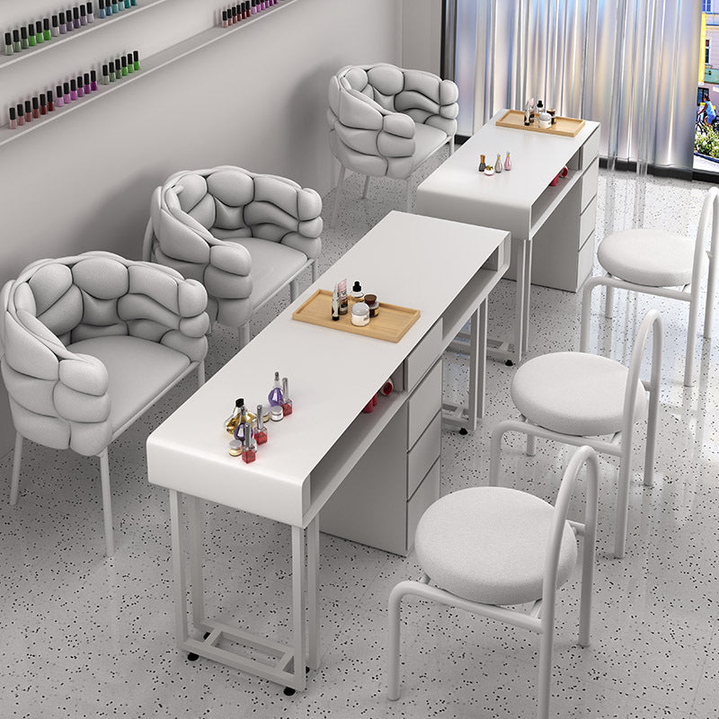 Cream style manicure table and chair set Japanese single double manicure light luxury Internet celebrities ins manicure shop manicure table
