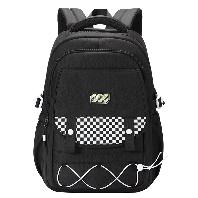 New schoolbag trend Junior and high school student schoolbag fashionable and simple versatile backpack light commuter computer backpack