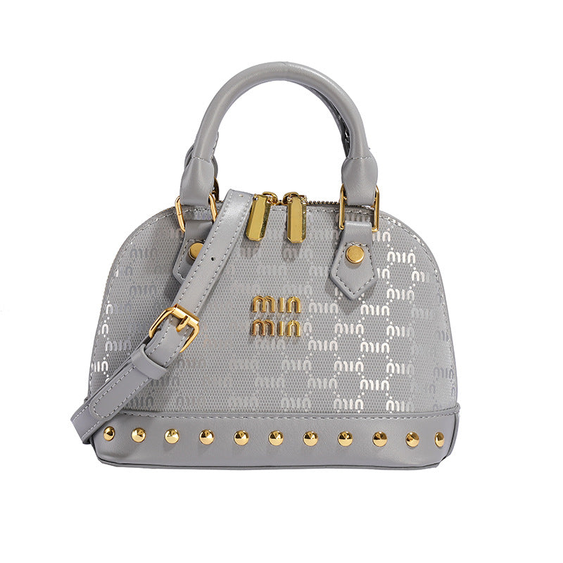 Foreign trade European and American retro shoulder shell bag women's bag high sense versatile handbag foreign style fashion printed messenger bag