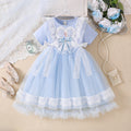 Girls' princess dress - summer kids' stylish & cute elsa long-sleeve tutu dress - little girl's elsa dress