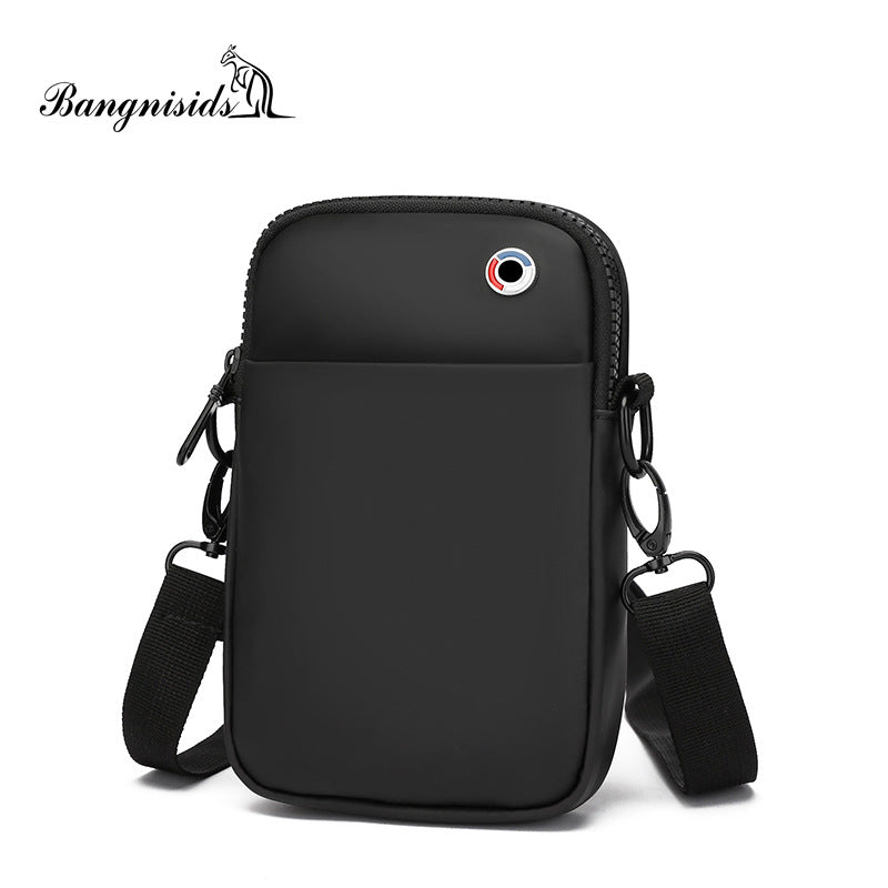 Spring new men's Oxford cloth shoulder bag simple small satchel diagonal span backpack casual multi-functional small bag lightweight