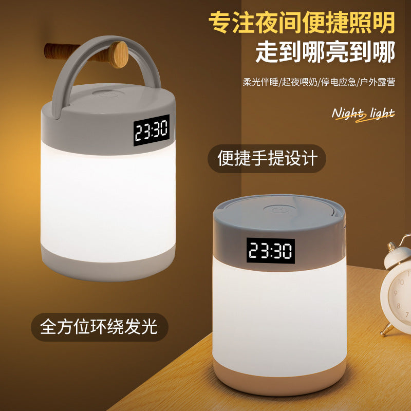 Smart touch control tri-color temperature dimmable night light - bedroom bedside ambient lighting - xia ju le eye-care rechargeable desk lamp