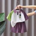 Boys' summer sleeveless outfit, kids' stylish summer clothes,  new trendy vest two-piece set