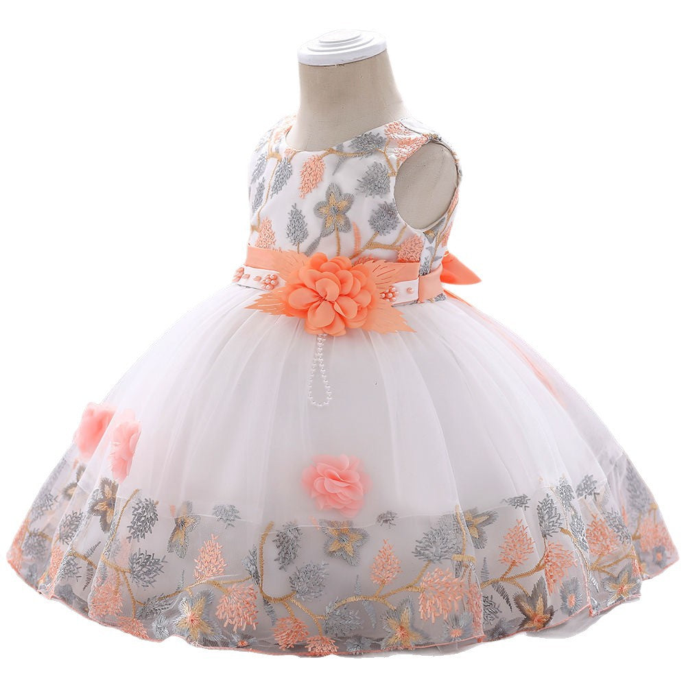 Girls' summer dress  new style fashionable girls' children's princess dress baby girl vest dress