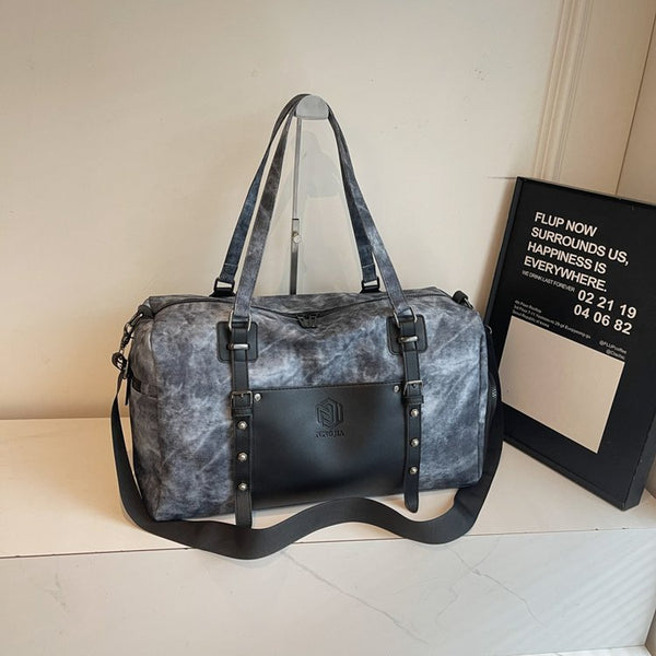 Cross-border new travel bag large capacity lightweight yoga swimming fitness bag PU leather texture casual short-distance luggage bag