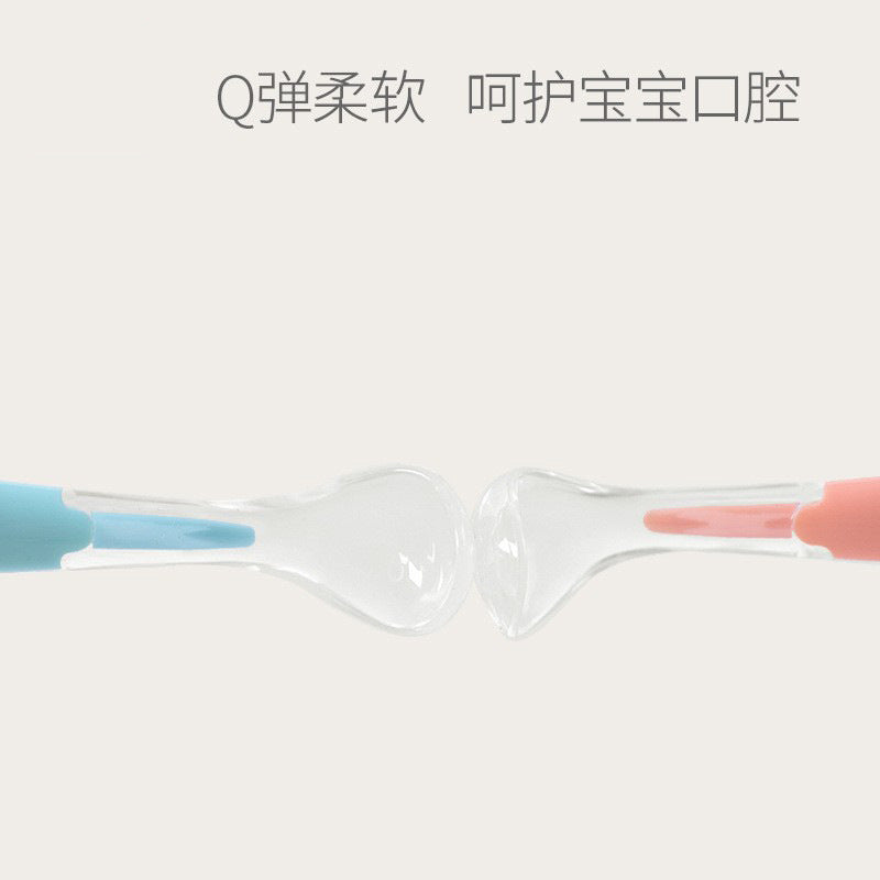 Custom baby spoon - soft silicone feeding spoon for newborns, toddlers, and infants - ideal for weaning, feeding, and serving baby food and drinks