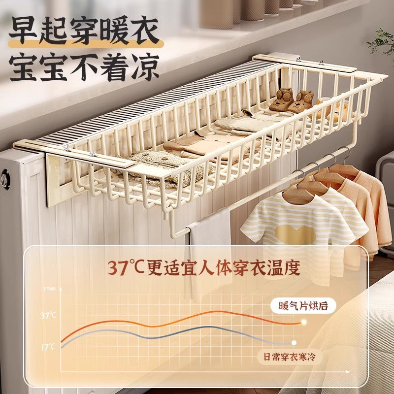 Radiator clothes hook clothes drying rack heating viewing special hook rack drying clothes shoes and socks rack drying rack