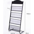 Floor magazine rack, newspaper rack, book rack, display rack, promotional material rack, single page rack, storage rack