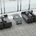 Luxury office sofa set for 4s dealerships: minimalist modern business reception, meeting, and lounge area - available in single, double, and three-seater configurations