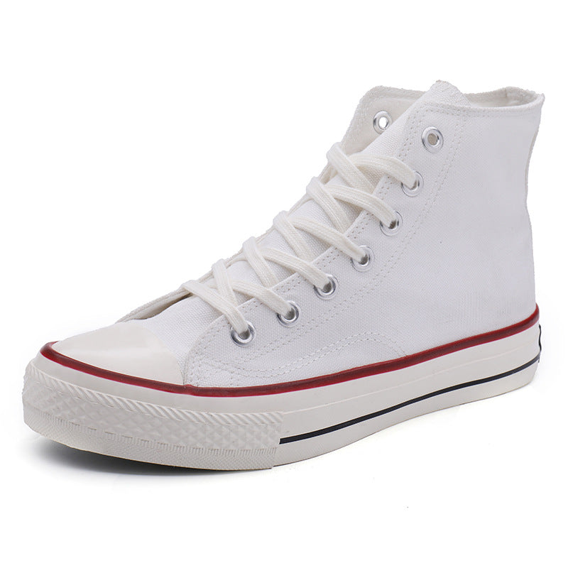 1970s retro skate shoes korean style trendy summer breathable versatile high-top canvas shoes for students, men, and women - perfect for couples