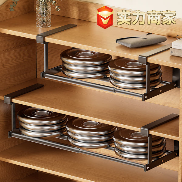 Shoe rack, household cabinet storage rack, free installation, basin rack, retractable cabinet, slipper hanger wholesale