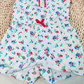 Export original order female infant one-piece short-sleeved summer jumpsuit pure cotton casualcute short climbing summer climbing suit