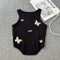 Petitesilmelegant butterfly short sleeveless vest suspender women's summersense of designniche style bottom shirt tops