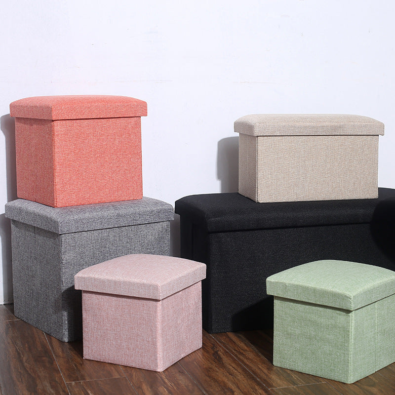Storage stool rectangular storage stool can sit adult household multi-functional small sofa shoe changing stool storage box artifact