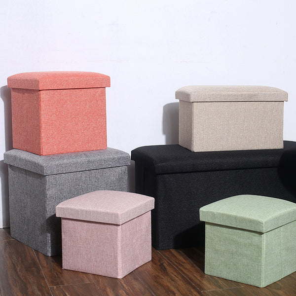 Storage stool rectangular storage stool can sit adult household multi-functional small sofa shoe changing stool storage box artifact