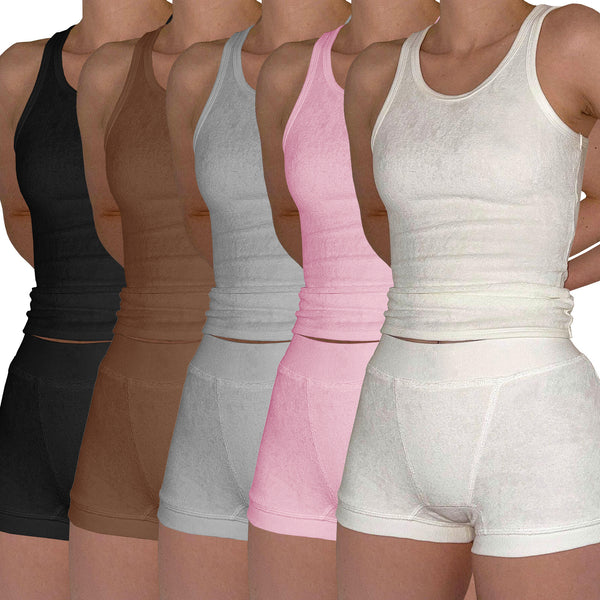 HR23050 European and American women's clothing,  supply, comfortable and casual cotton thread solid color two-piece set