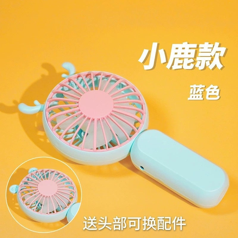 hot-selling handheld mini fan, featuring a cute floral cartoon design. usb powered, desktop mini portable fan, perfect for student gifts and wholesale