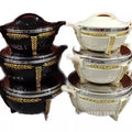 Export3pcs golden bell insulation box 3l-7l-10l large capacity export insulation tableware food warmer