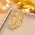 J17 gold-horseshoe ring