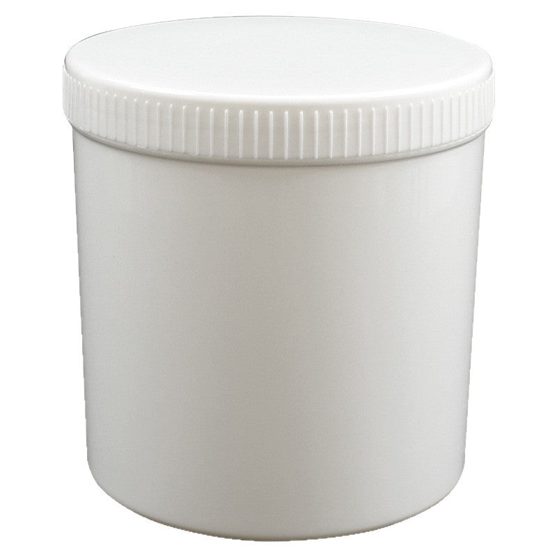 High temperature resistant 1l/1000ml food grade solder paste barrel facial mask powder plastic barrel sealed jar with screw mouth and inner pad