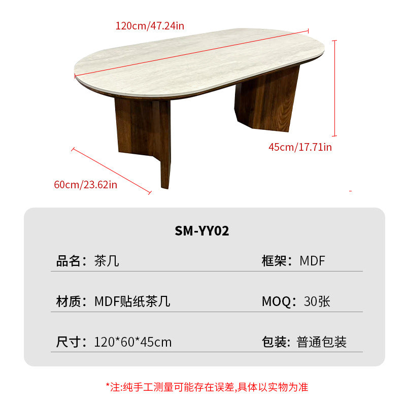 Medieval style slate coffee table living room small apartment low table casualaccessible luxury coffee table mdf solid wood sticker coffee table