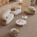Accessible luxury seating area reception fabric sofa curved small apartment living room special shaped internet celebrity furniture designer style